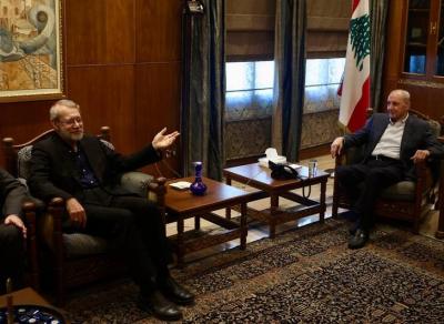 تصاویردیدارلاریجانی با رئیس مجلس لبنان