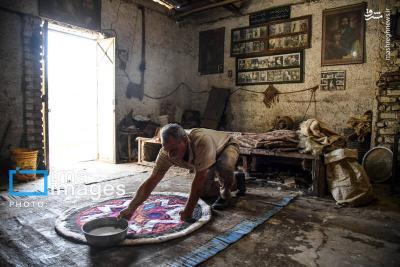 صنایع دستی ایران نمدمالی