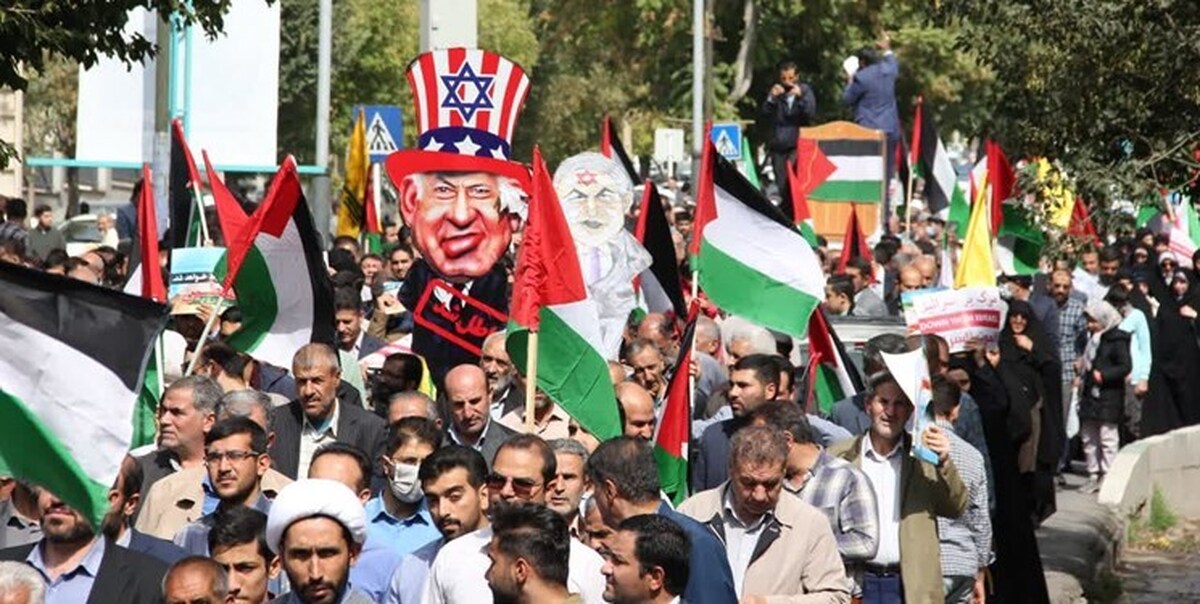  راهپیمایی حمایت از مردم غزه در تهران  / عکس