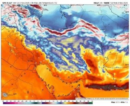 هشدار نفوذ توده هوای سرد به ایران