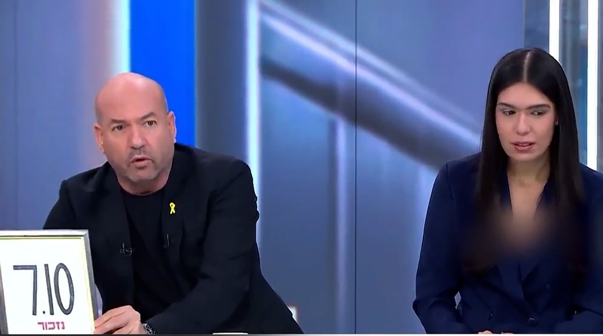  اقدام جنجالی مجری کانال 13 اسرائیل برای نتانیاهو /فیلم