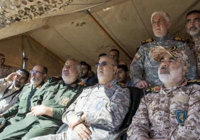 مانور پهپادی یگان سجیل با حضور فرمانده کل سپاه / عکس