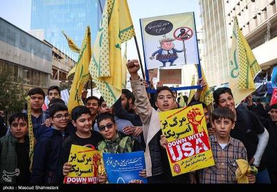 راهپیمایی یوم‌الله ۱۳ آبان در پایتخت/ عکس