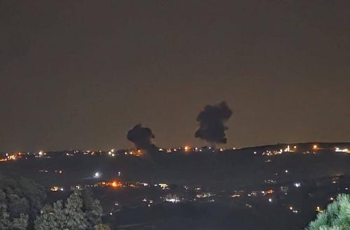 حملات رژیم صهیونیستی به مواضع حزب الله در جنوب لبنان