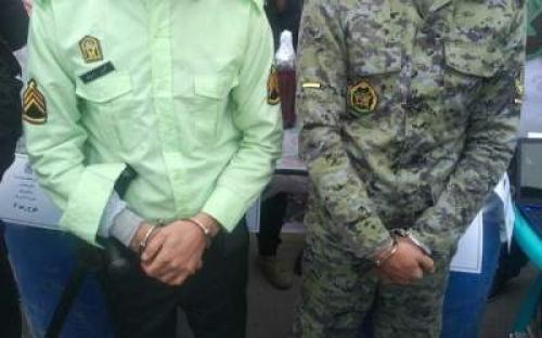 دستگیری دونفربالباس ارتش