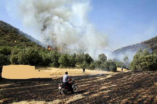 تصاویر شفاف و بدون دود منطقه بیانگر کنترل حریق در الیت است+عکس