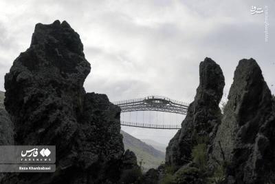 پل معلق ورگه سران  شاهکارمهندسان ایرانی