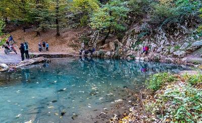 طبیعت پاییزی چشمه لال گلستان