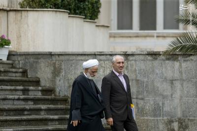  اعضای هیأت دولت در جمع خبرنگاران /عکس