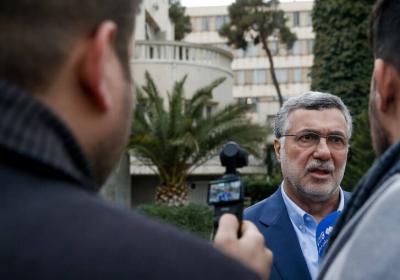  اعضای هیأت دولت در جمع خبرنگاران /عکس