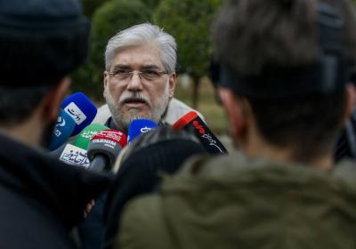  اعضای هیأت دولت در جمع خبرنگاران /عکس