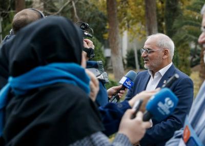  اعضای هیأت دولت در جمع خبرنگاران /عکس