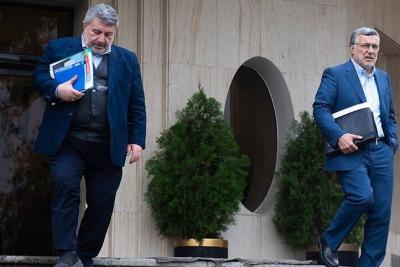  اعضای هیأت دولت در جمع خبرنگاران /عکس