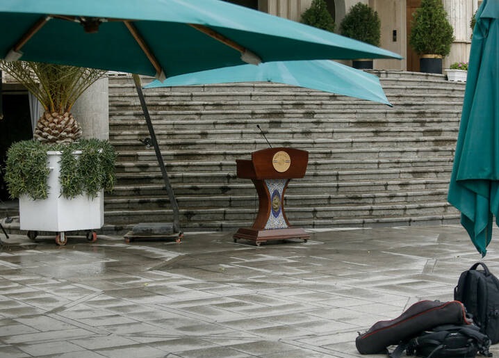  اعضای هیأت دولت در جمع خبرنگاران /عکس