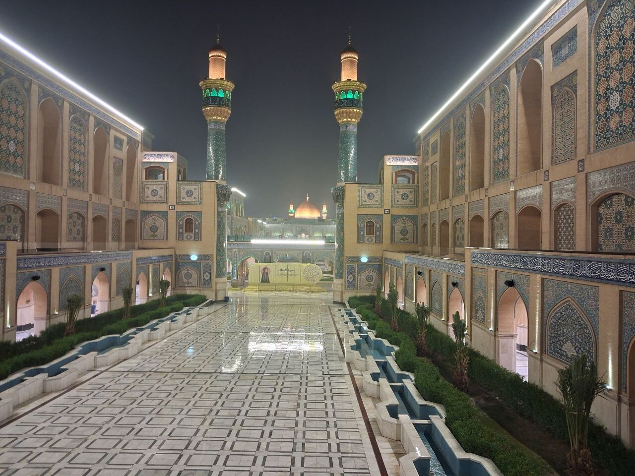 صحن حضرت زهرا(س) در حرم علوی به بهره‌برداری رسید/ جلوه‌ای از شکوه هنر و ایمان ایران