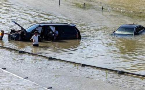  آبگرفتگی عجیب خیابانی‌های دبی
