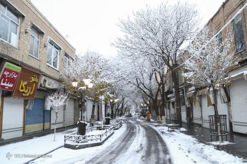 تن‌پوش سفید زمستان بر تن تبریز / عکس