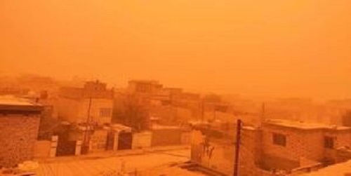 فیلم/ آسمان عراق سرخ شد