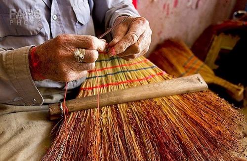  جارو یا سازه ازجمله صنایع دستی مازندران /عکس