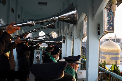 فیلم/ نقاره‌زنی شب میلاد امام جواد(ع) در حرم رضوی