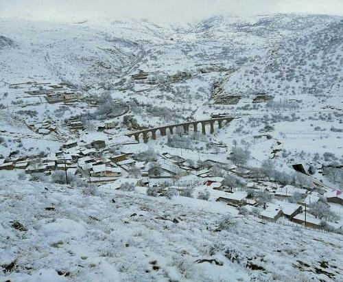 بارش برف زمستانی سوادکوه - مازندران