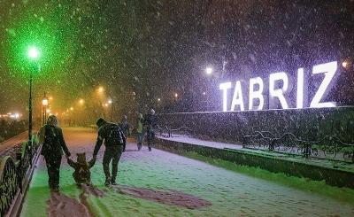 برف دلچسب درتبریز