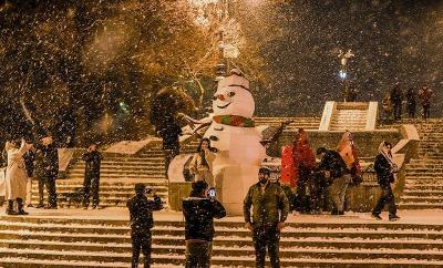 برف دلچسب درتبریز