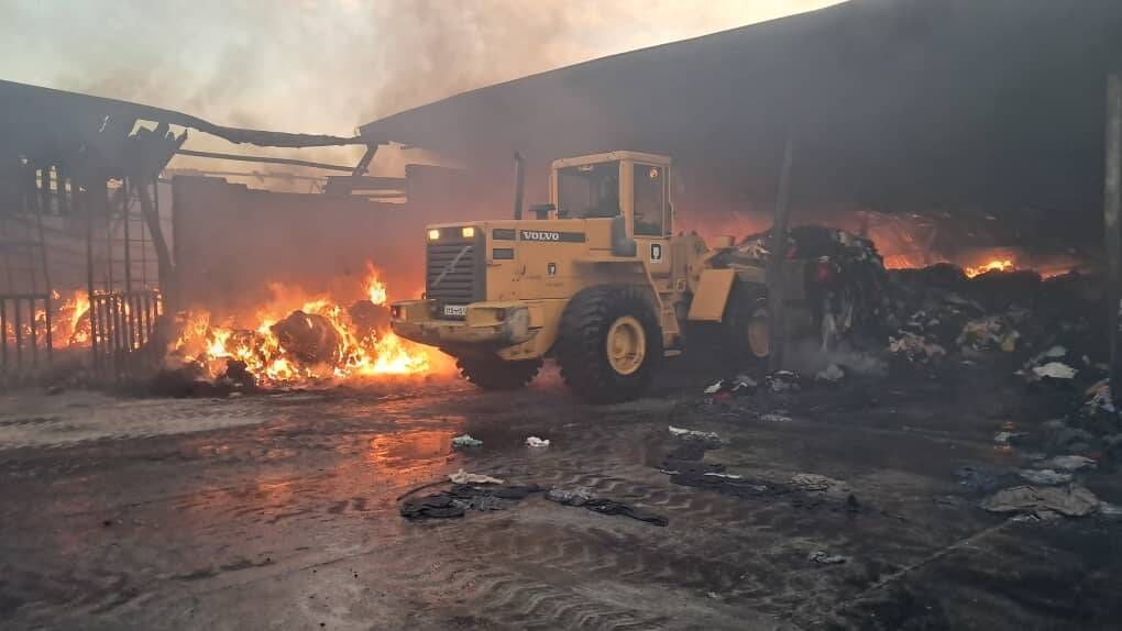  آتش‌سوزی در مجتمع تولید لبنیات کاله