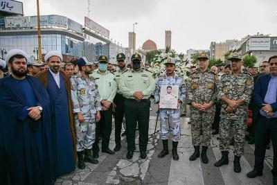 تشییع پیکر شهید امنیت امیرحسین ترکاشوند