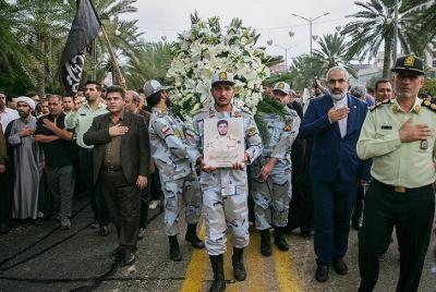 تشییع پیکر شهید امنیت امیرحسین ترکاشوند