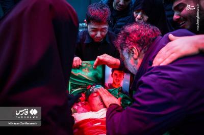  وداع با شهدای آشوب‌های اخیر با حضور خانواده‌های معظم شهدا 