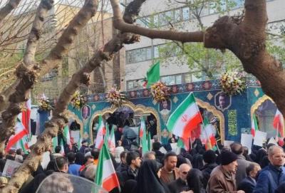 تشییع پیکر شهدای تروریستی آمریکایی-صهیونیستی در تهران/عکس