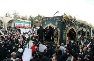 تشییع پیکر شهدای تروریستی آمریکایی-صهیونیستی در تهران/عکس