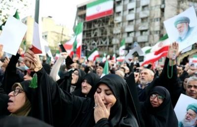 تشییع پیکر شهدای تروریستی آمریکایی-صهیونیستی در تهران/عکس