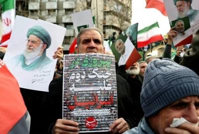 تشییع پیکر شهدای تروریستی آمریکایی-صهیونیستی در تهران/عکس