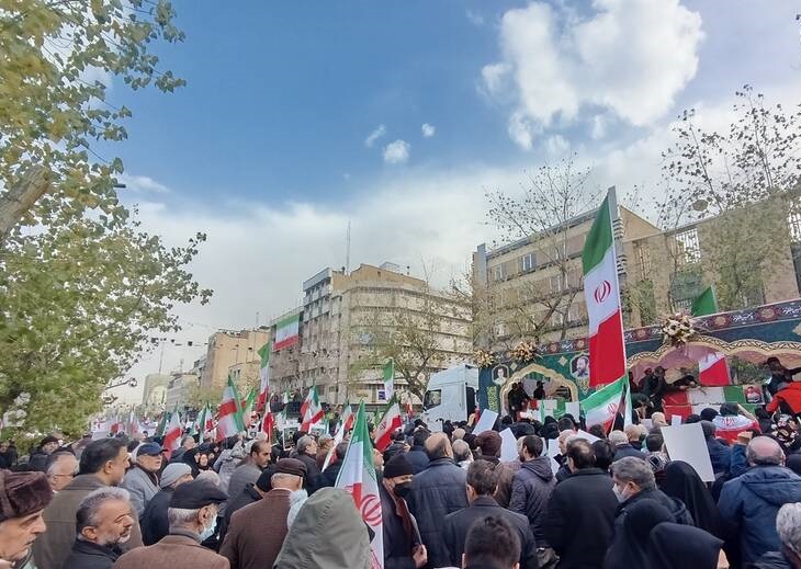 تشییع پیکر شهدای تروریستی آمریکایی-صهیونیستی در تهران/عکس