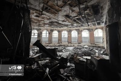 آتش وغارت بنای تاریخی بلدیه یزد