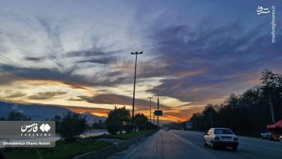 غروب دل انگیز مازندران