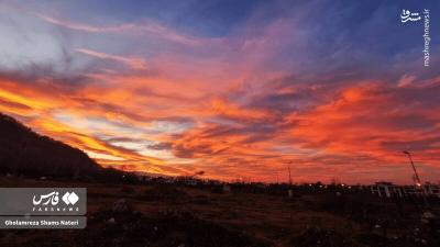 غروب دل انگیز مازندران