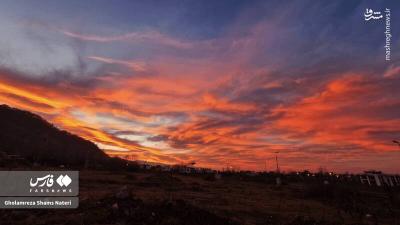 غروب دل انگیز مازندران
