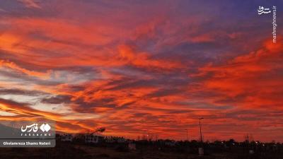 غروب دل انگیز مازندران