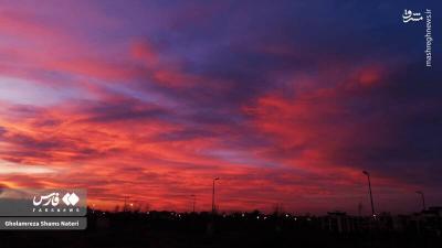 غروب دل انگیز مازندران