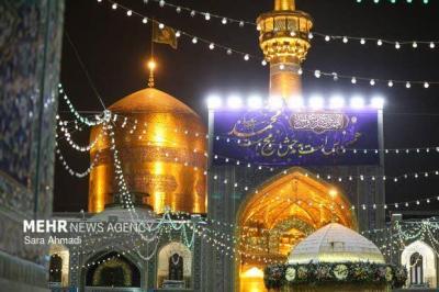 شب عید مبعث در حرم امام رضا(ع)