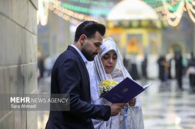 شب عید مبعث در حرم امام رضا(ع)