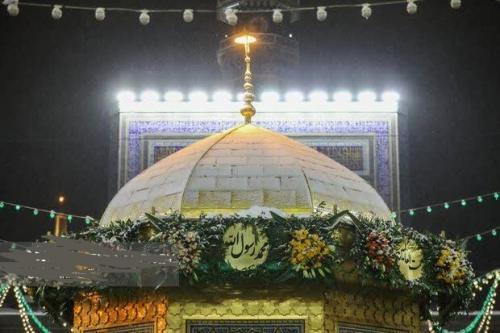 شب عید مبعث در حرم امام رضا(ع)