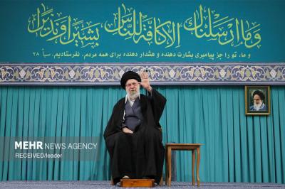 دیدار هزاران نفر از قشرهای مختلف مردم با رهبر انقلاب