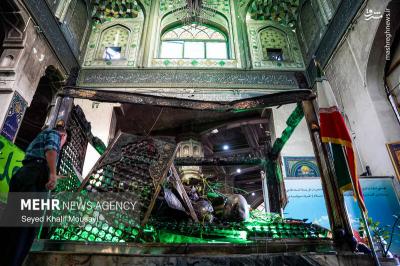 هتک حرمت و آتش‌زدن مرقد مطهر امامزاده سبزقبا 