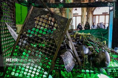 هتک حرمت و آتش‌زدن مرقد مطهر امامزاده سبزقبا 