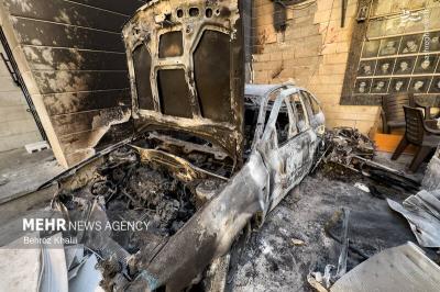 خسارت آشوبگران به مشیریه تهران