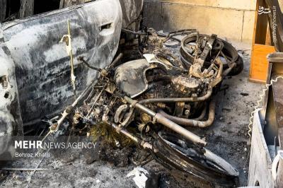 خسارت آشوبگران به مشیریه تهران